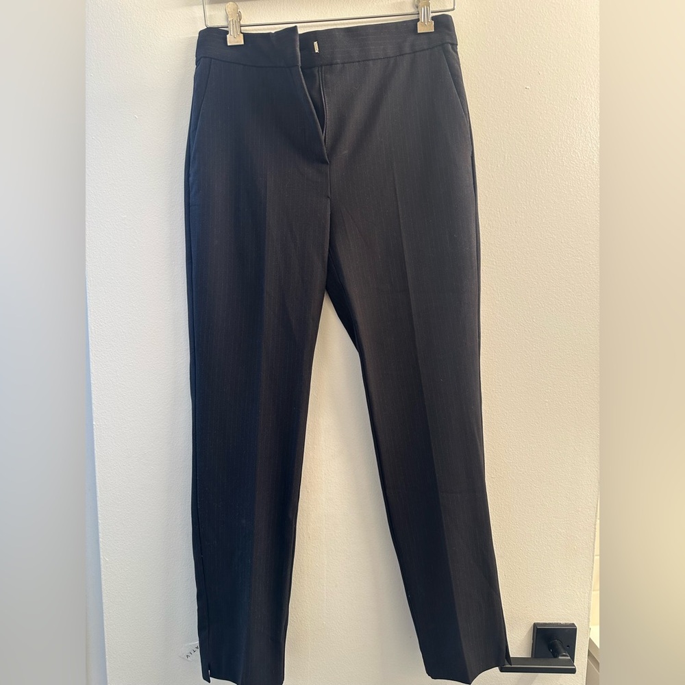 Zara Women's Classic Black Pinstripe Pants